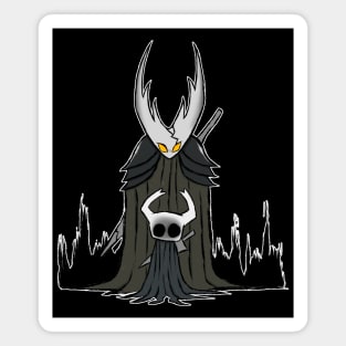 Hollow knight ghost and the hollow knigh art Magnet